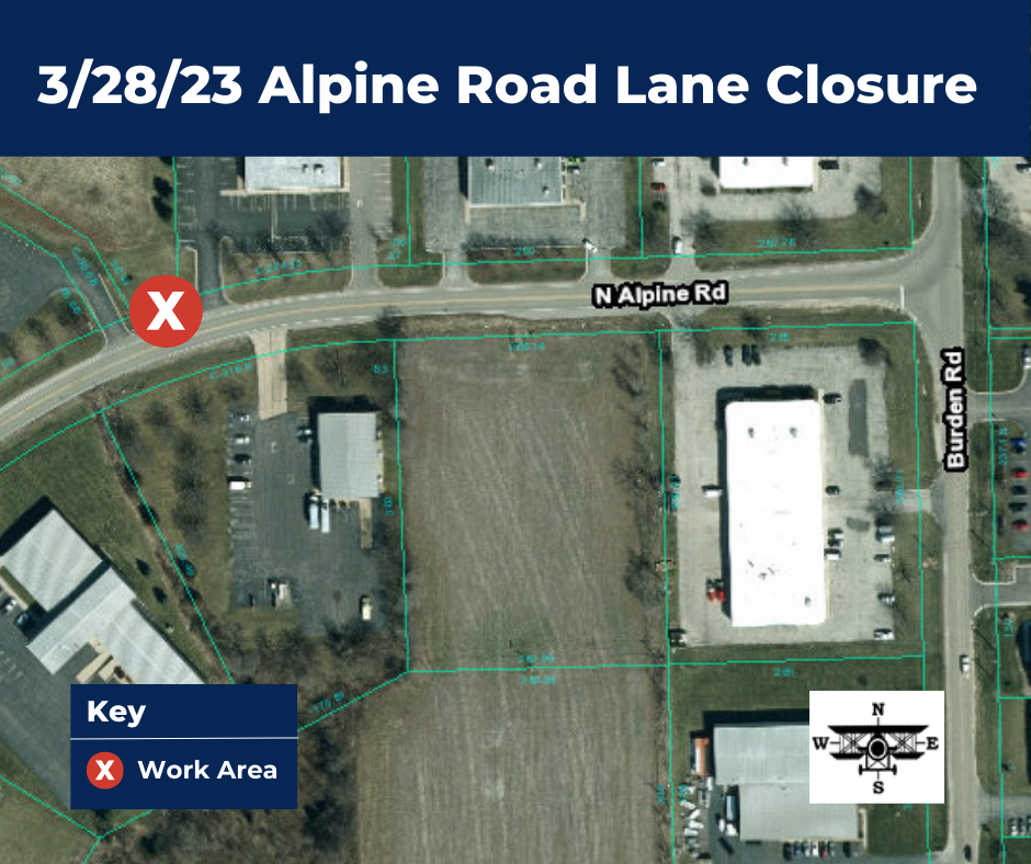 32823 Alpine Road Lane Closure